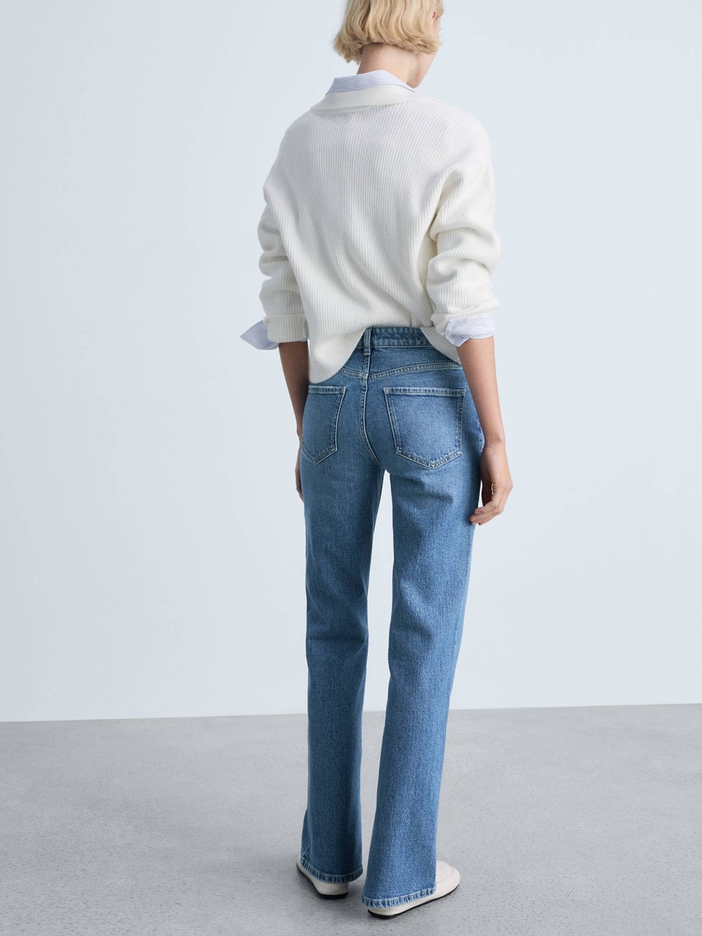 Mango Medium Rise Straight Leg with Slits - Picture 3 of 11